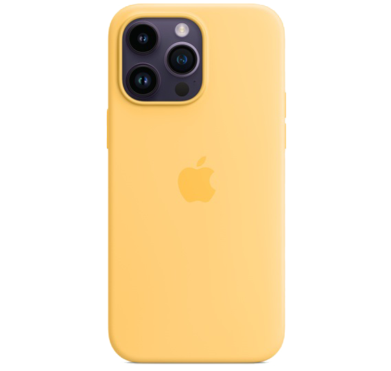 Ovitek Apple iPhone 14 Pro Max Silicone Sunglow