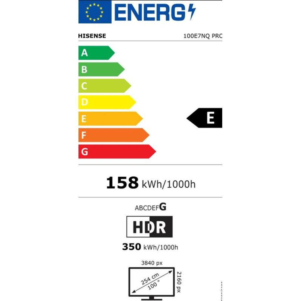 QLED UHD TV Hisense 100E7NQ Pro