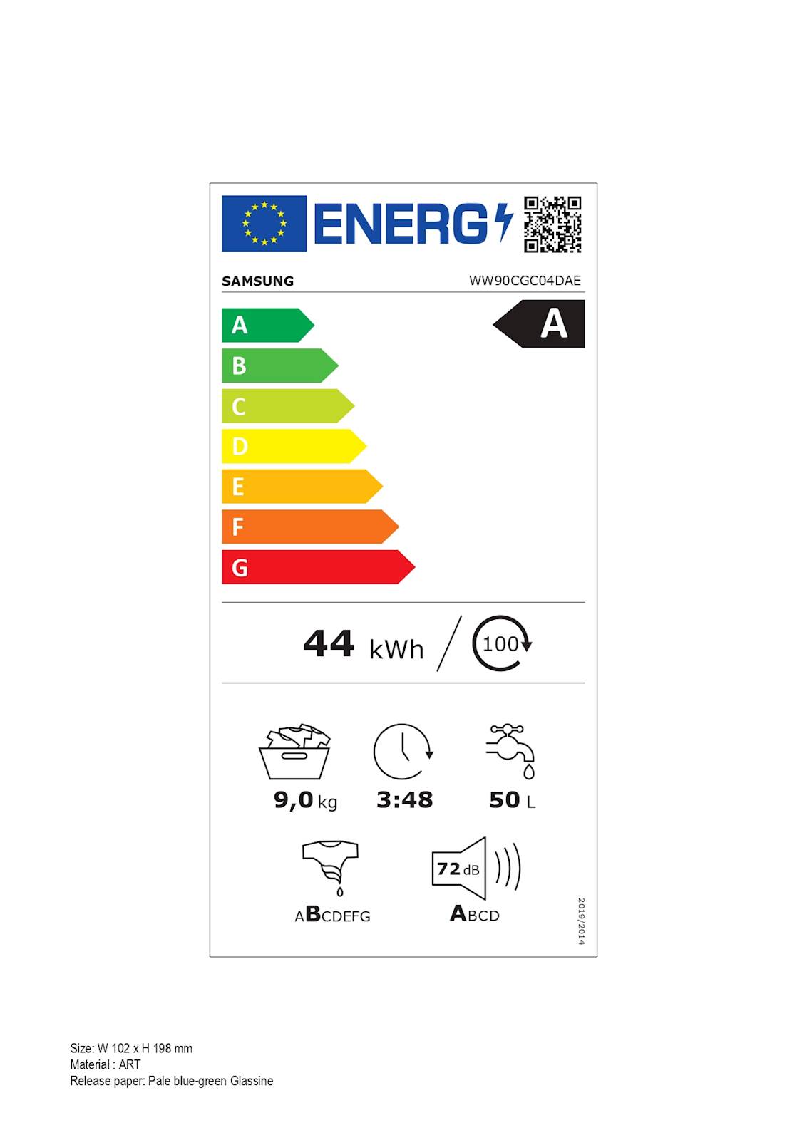 Pralni stroj Samsung WW90CGC04DAELE