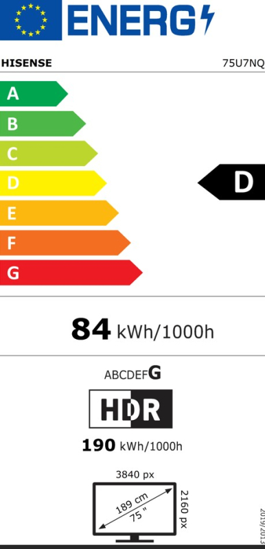 ULED (Mini LED) TV HISENSE 75U7NQ