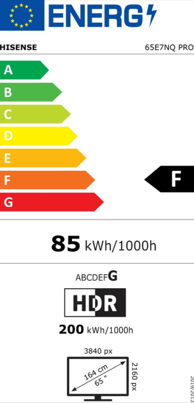 UHD QLED TV HISENSE 65E7NQ PRO