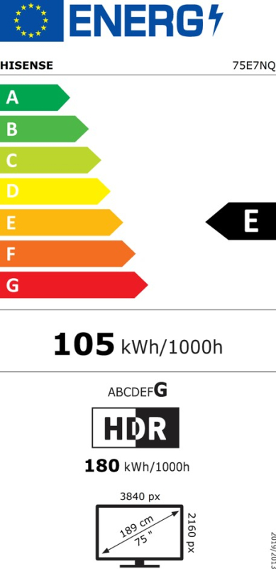 UHD QLED TV HISENSE 75E7NQ