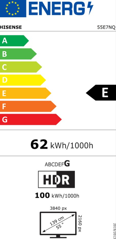 UHD QLED TV HISENSE 55E7NQ