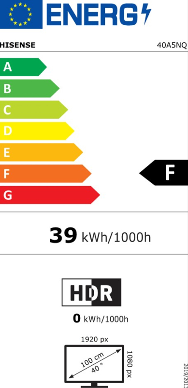 QLED TV HISENSE 40A5NQ