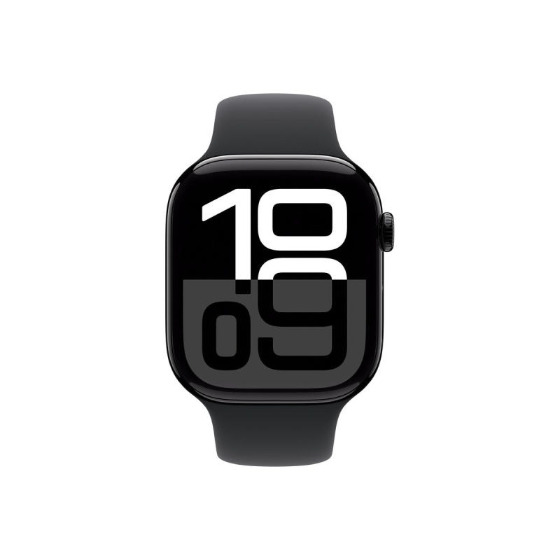 Pametna ura Apple Watch Series 10 GPS 46mm Jet Black Aluminium z Black Sport Band - M/L