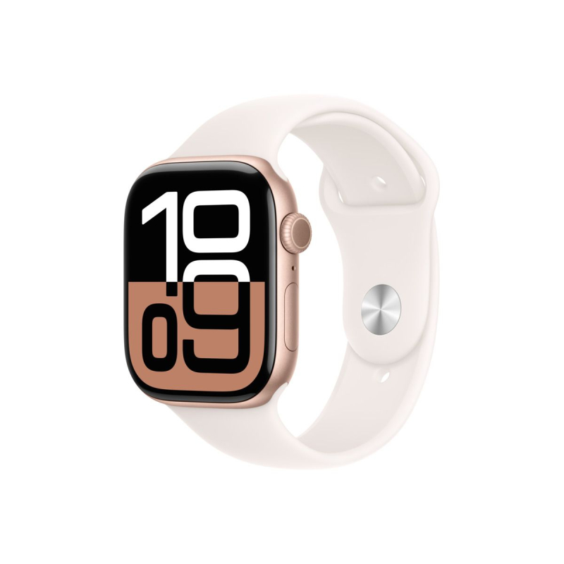 Pametna ura Apple Watch Series 10 GPS 46mm Rose Gold Aluminium z Light Blush Sport Band - S/M