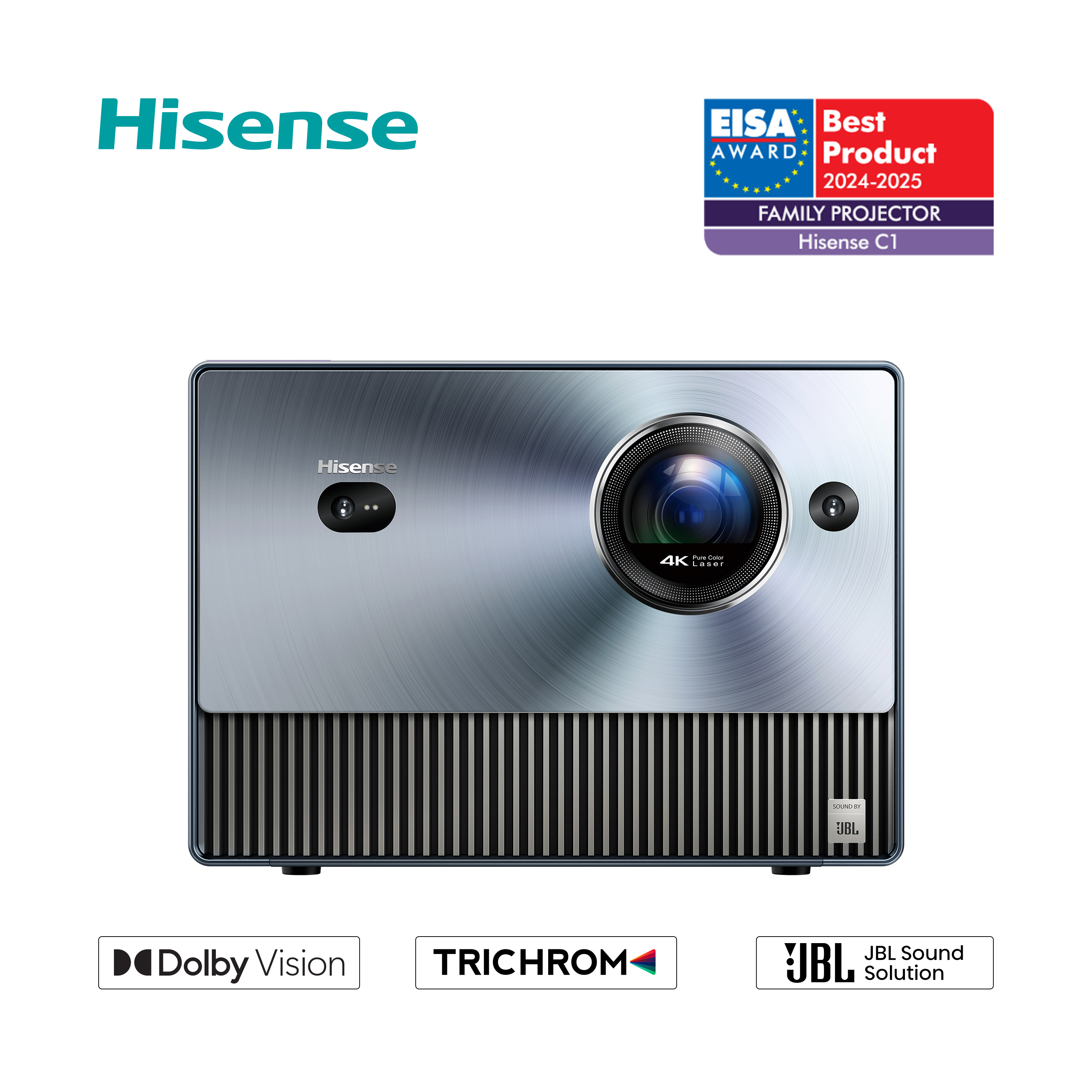 Pametni 4K mini projektor Hisense C1 silver