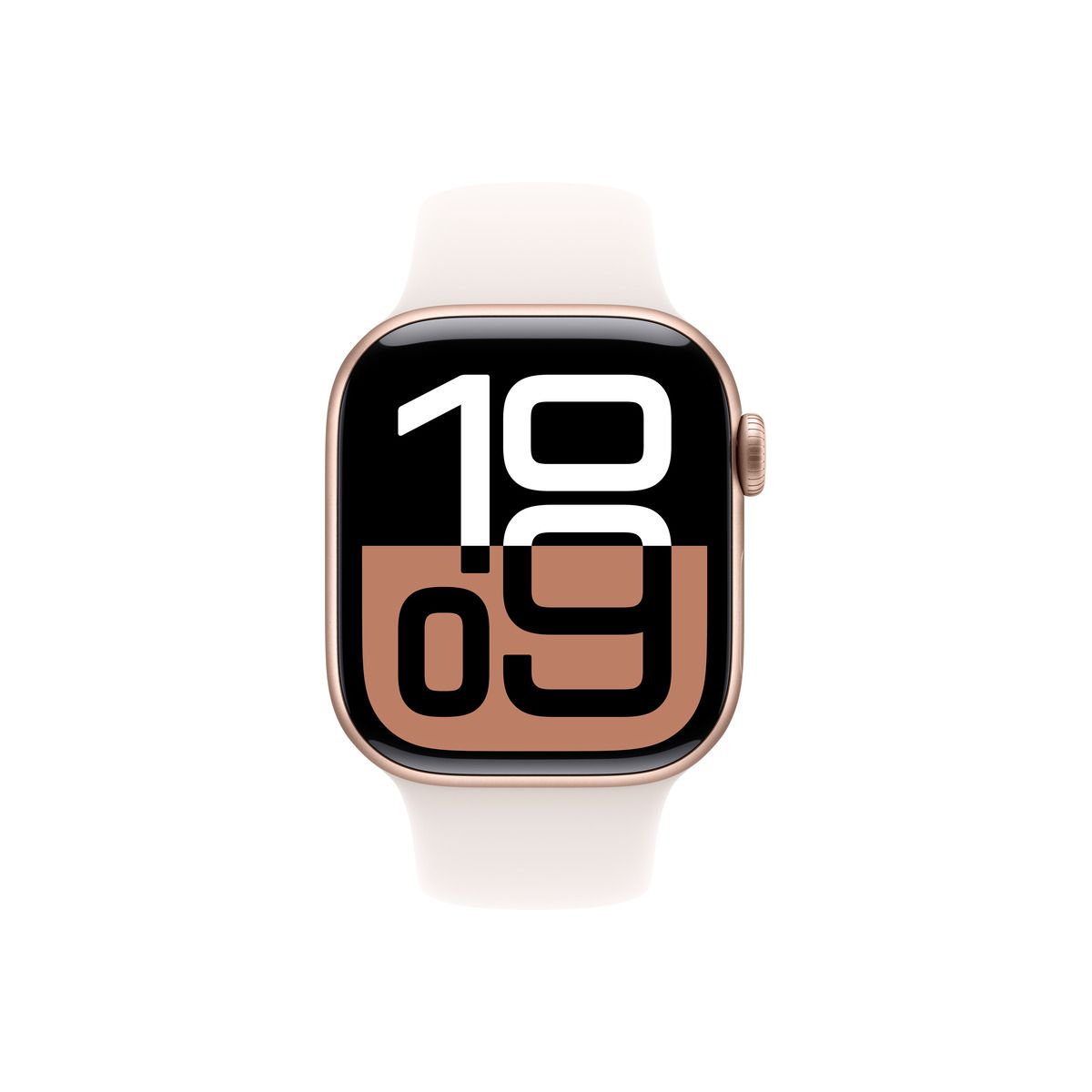 Apple Watch Series 10 GPS 42mm Rose Gold Aluminium Case with Light Blush Sport Band - S/M