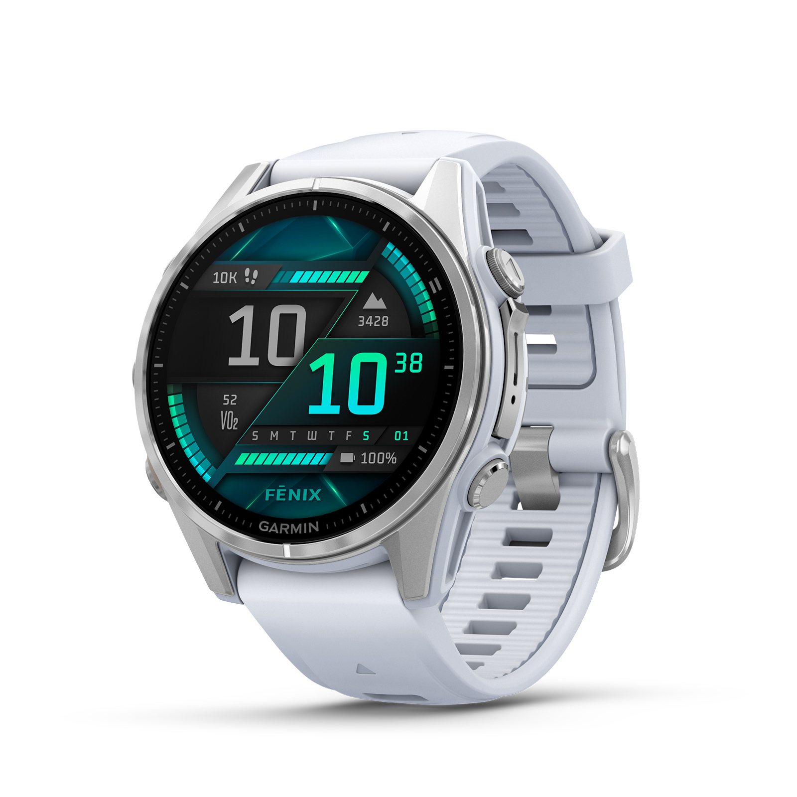 Pametna ura Garmin FENIX 8 AMOLED srebrna