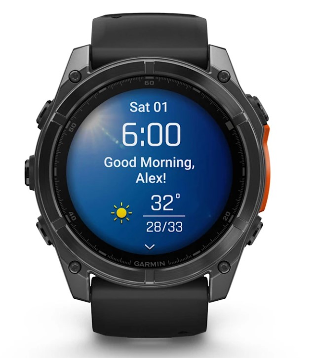 Pametna ura Garmin FENIX 8 AMOLED GLASS SKRILASTO SIV