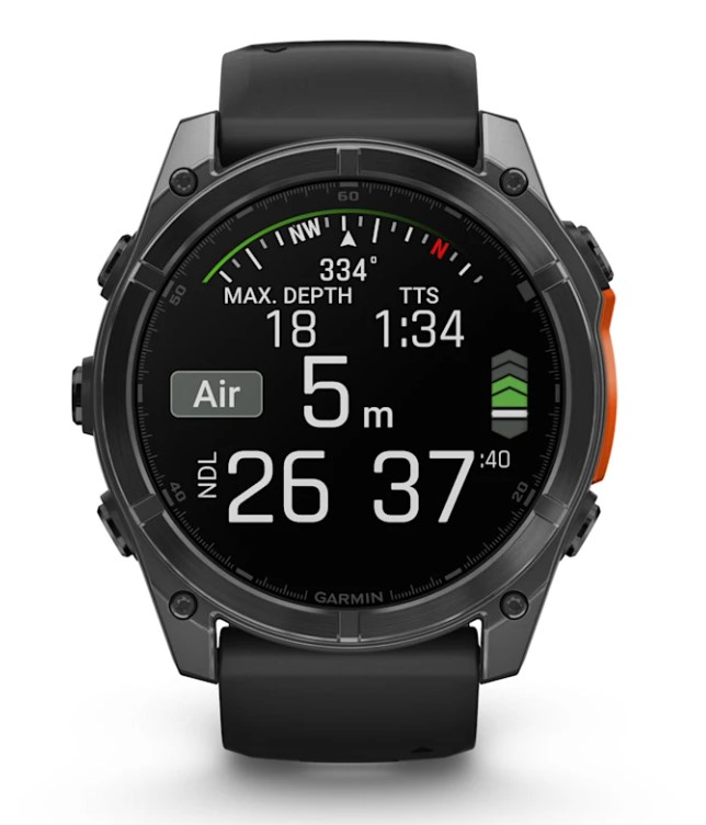 Pametna ura Garmin FENIX 8 AMOLED GLASS SKRILASTO SIV