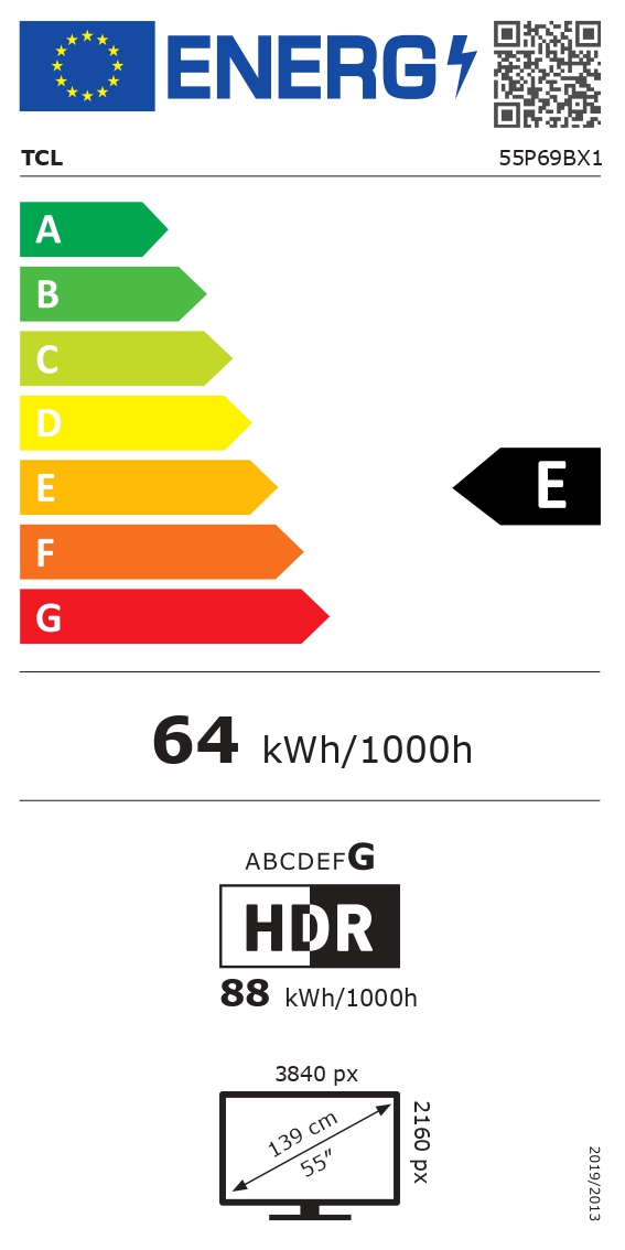 LED TV TCL 55P69B