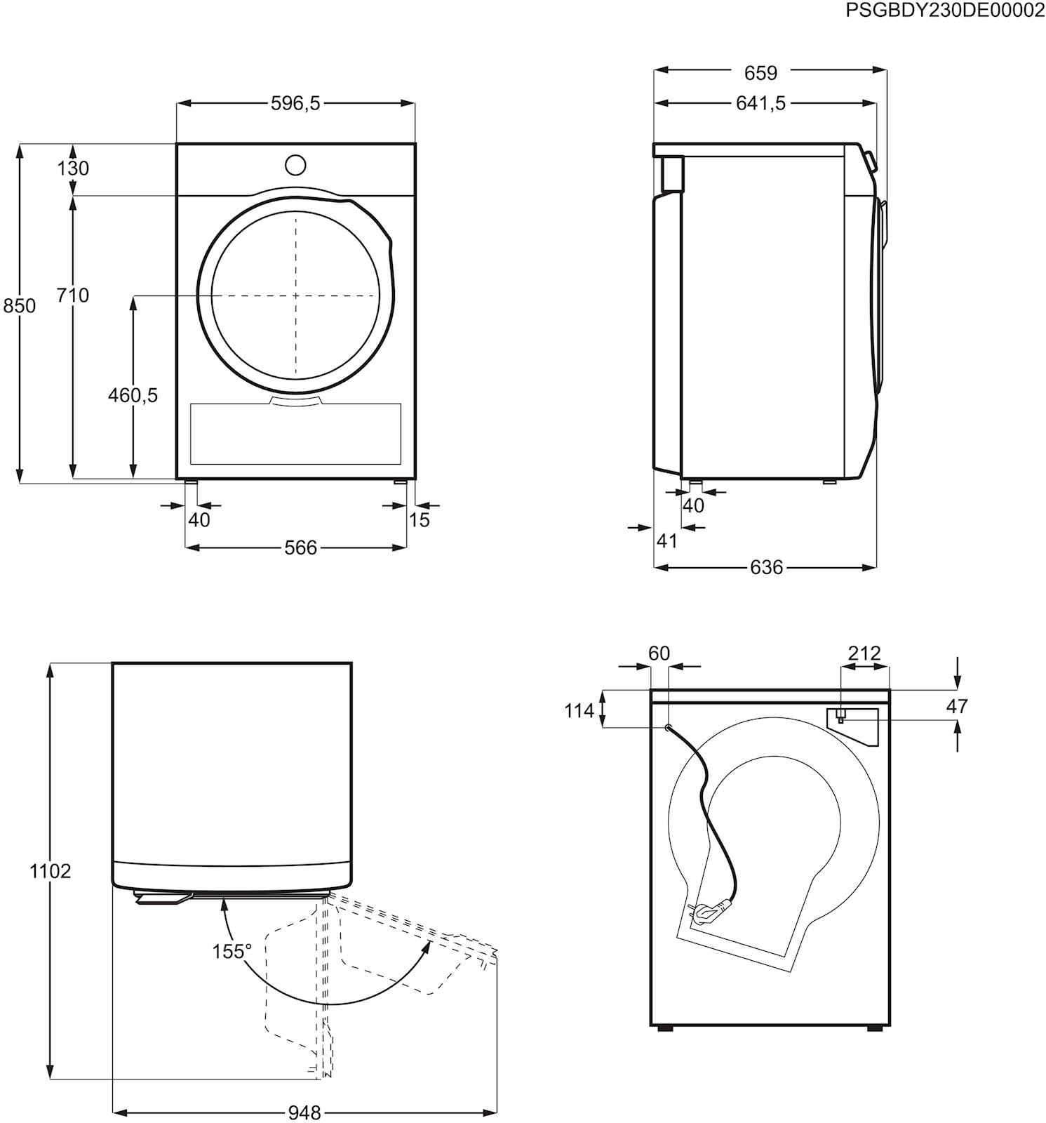 Sušilni stroj Electrolux EW6D295GE 9 kg A+++ GentleCare