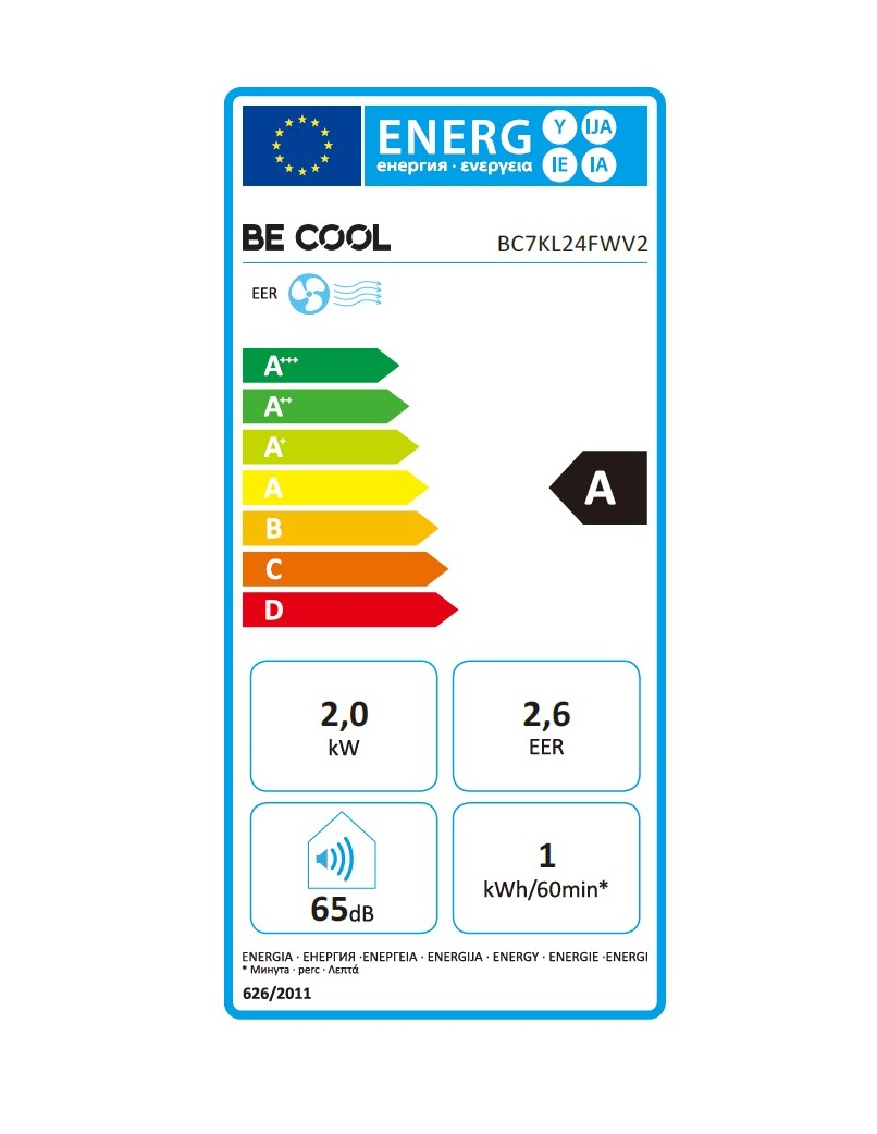 Klimatska naprava Be Cool 7.000 BTU z WiFi