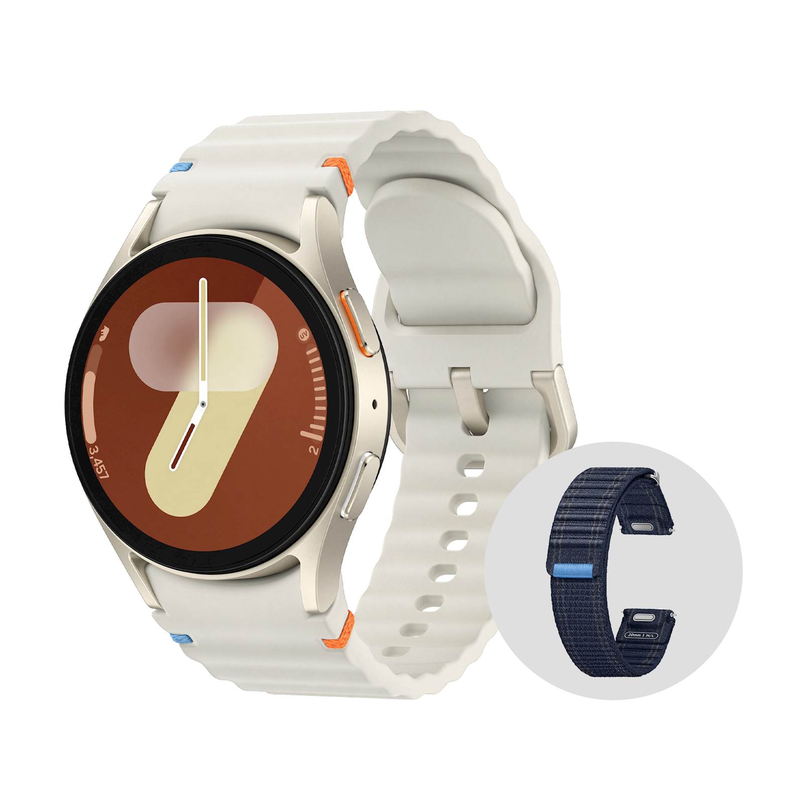 Pametna ura Samsung Galaxy Watch7 krem + pašček