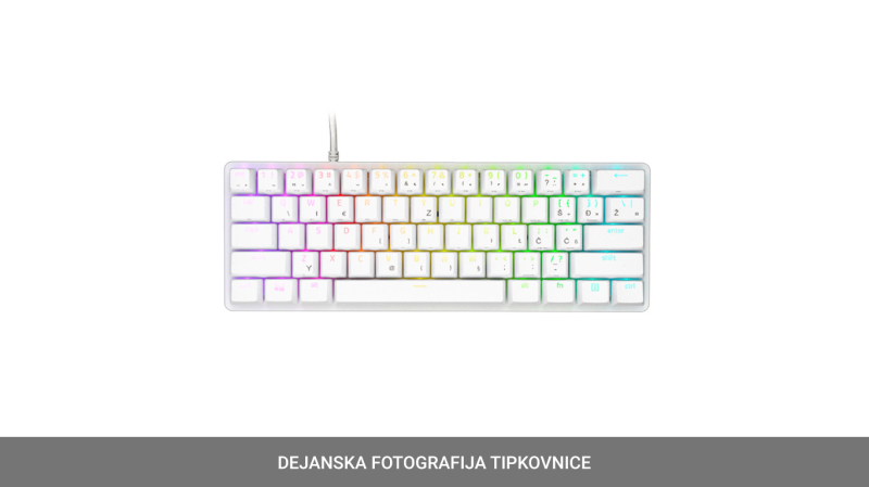 Razer tipkovnica razer huntsman mini mercury edition RZ03-03390400-R3M1