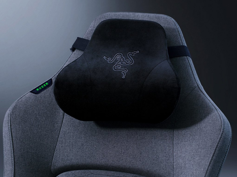 Razer gaming stol Iskur V2 tkanina črn