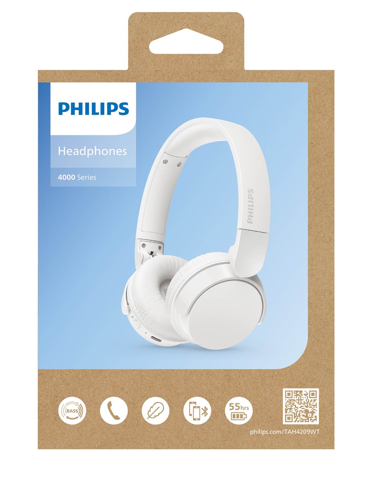 Philips naglavne slušalke TAH4209WT