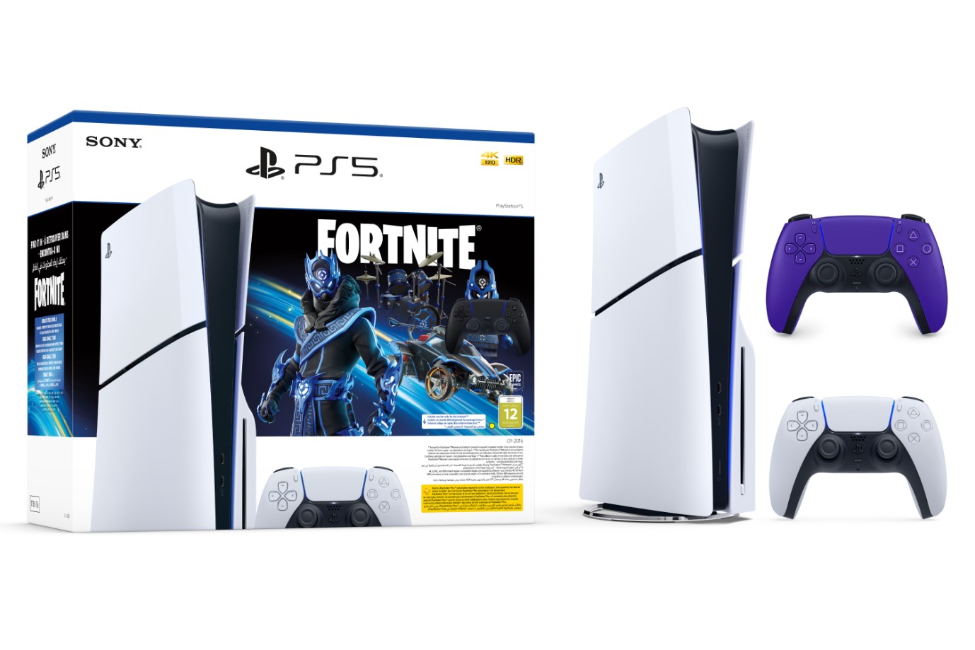 Igralna konzola PlayStation 5 Slim Fortnite paket z dodatnim kontrolerjem